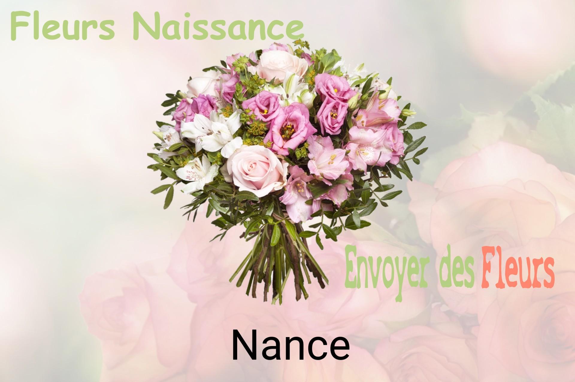 Bouquet de fleurs de naissance livré à Nance
